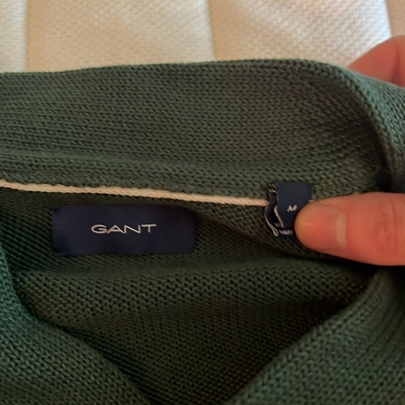 GANT Classic Varsity Green Crew Neck Sweater - Picture 2 of 6